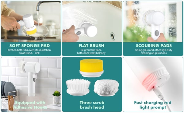 Electric cleaning brush